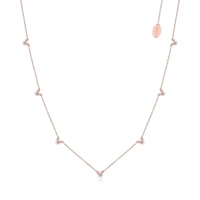 Disney Couture Kingdom Precious Metal - Mickey Mouse - Repeat CZ Necklace Rose Gold