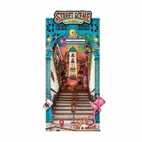 Rolife Wooden Model - DIY Miniature House Book Nook Street Scene