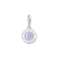 Thomas Sabo Charm Member Club - Charmista Coin Pendant - Violet & Silver
