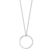 Thomas Sabo Charm Club - Circle Silver Charm Necklace 90cm