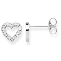 Thomas Sabo Earrings - Large Heart Silver Studs