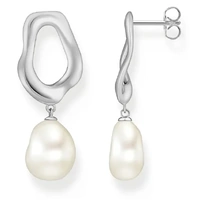 Thomas Sabo Earrings - Freshwater Pearl Silver Studs