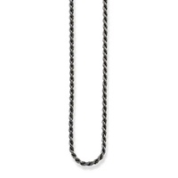 Thomas Sabo Charm Club - Cord Thick Silver Blackened Chain