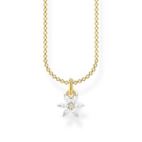 Thomas Sabo Charm Club - Flower Yellow Gold Necklace