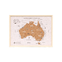 Splosh Caravan - Australia Desk Map