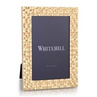 Whitehill Frames - Checkered Gold Finish Frame 4x6"