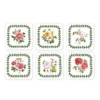 Pimpernel Botanic Garden - Coasters - (Set of 6) Roses