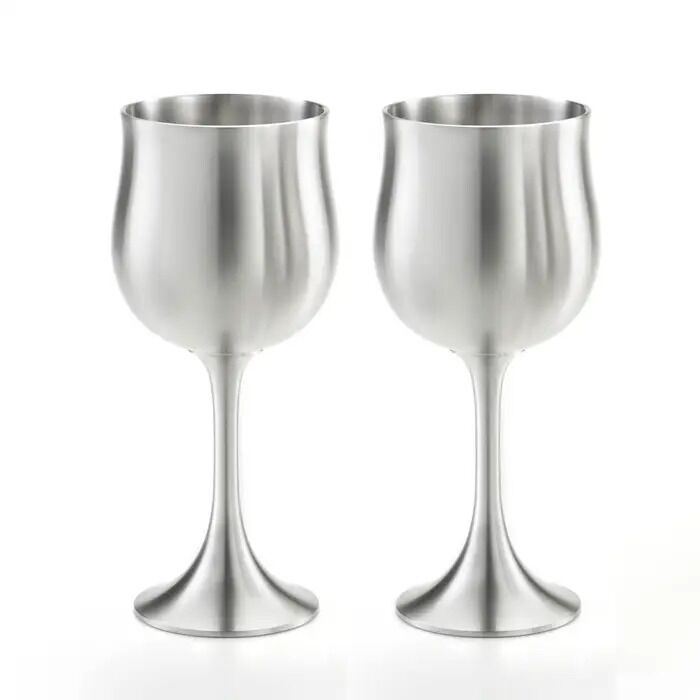 Royal Selangor - Gift-Boxed Tulip Wine Goblet (160mL) Pair