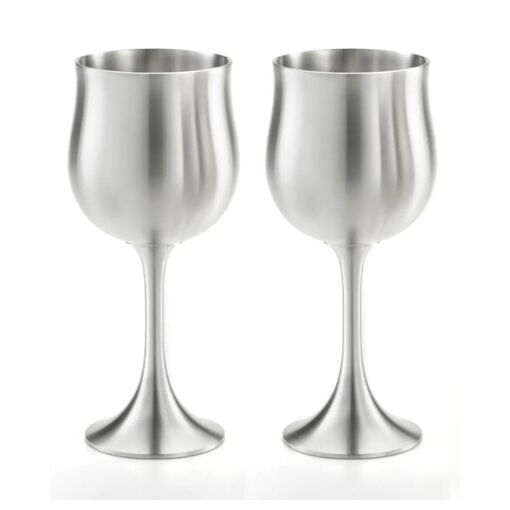 Royal Selangor - Gift-Boxed Tulip Wine Goblet (230mL) Pair