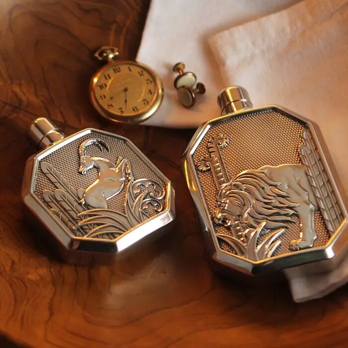 Royal Selangor Savannah - Lion Hip Flask - Large (150mL)