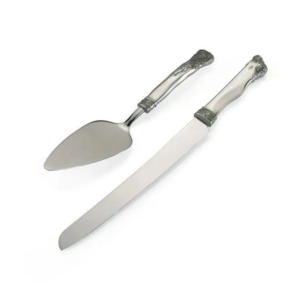 Royal Selangor - Roses & Ribbons Cake Knife & Server Set