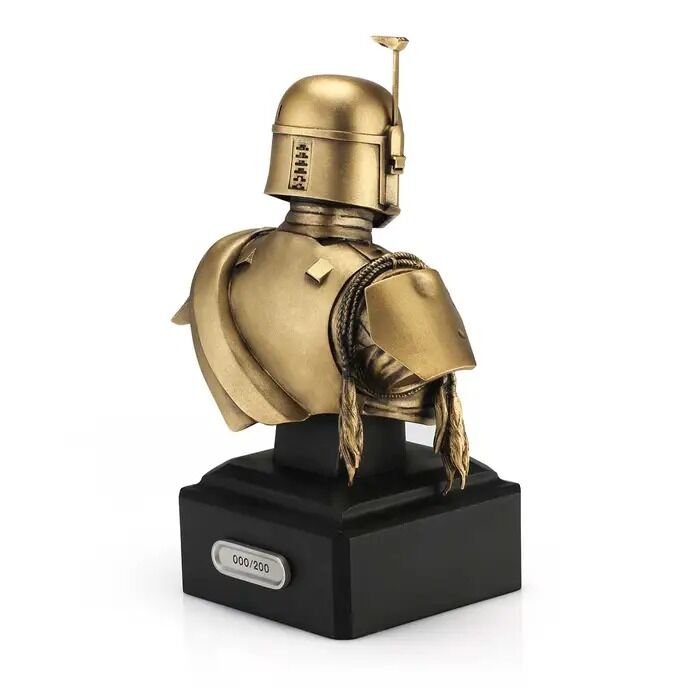 Royal Selangor Star Wars - Limited Edition Gilt Boba Fett Bust