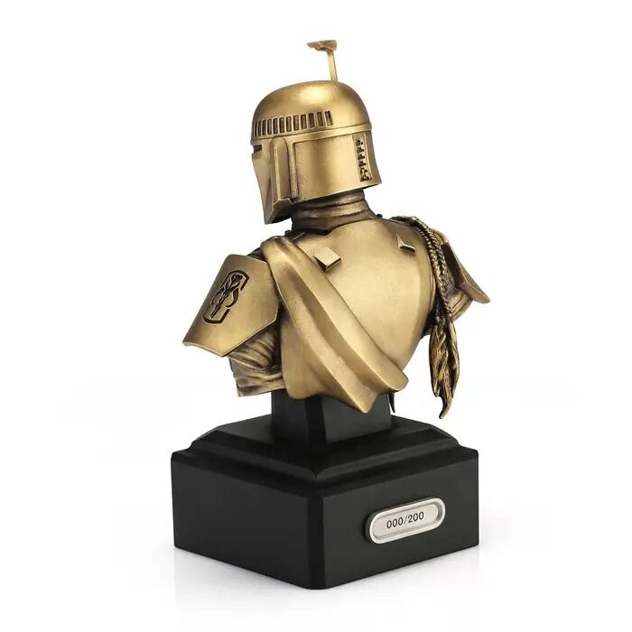 Royal Selangor Star Wars - Limited Edition Gilt Boba Fett Bust