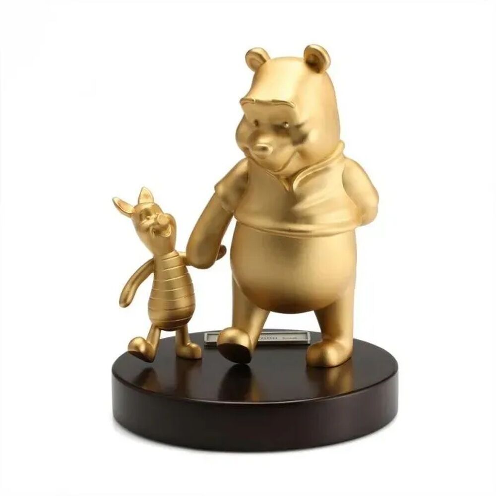 Royal Selangor Disney - Winnie The Pooh - Gilt Pooh & Piglet Figurine Limited Edition