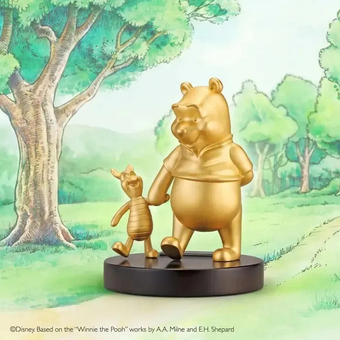 Royal Selangor Disney - Winnie The Pooh - Gilt Pooh & Piglet Figurine Limited Edition