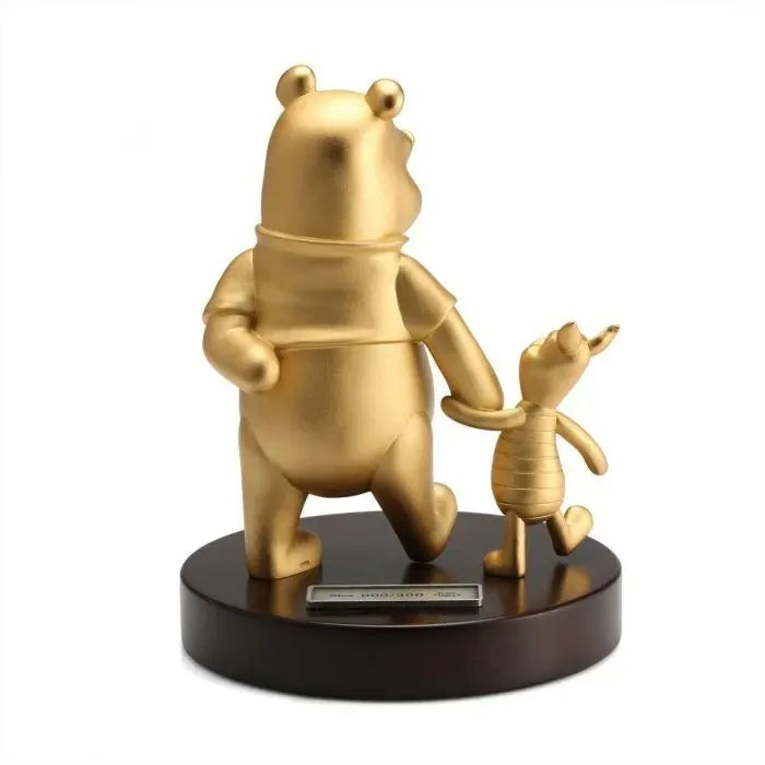 Royal Selangor Disney - Winnie The Pooh - Gilt Pooh & Piglet Figurine Limited Edition
