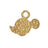 Royal Selangor Disney - Mickey Mouse Gilt Dimpled Silhouette Pendant