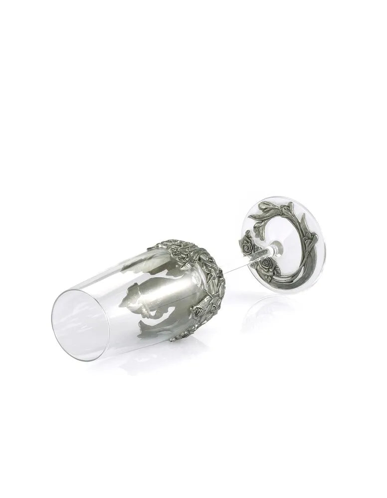 Royal Selangor Roses - Champagne Flute Pair
