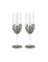 Royal Selangor Roses - Champagne Flute Pair