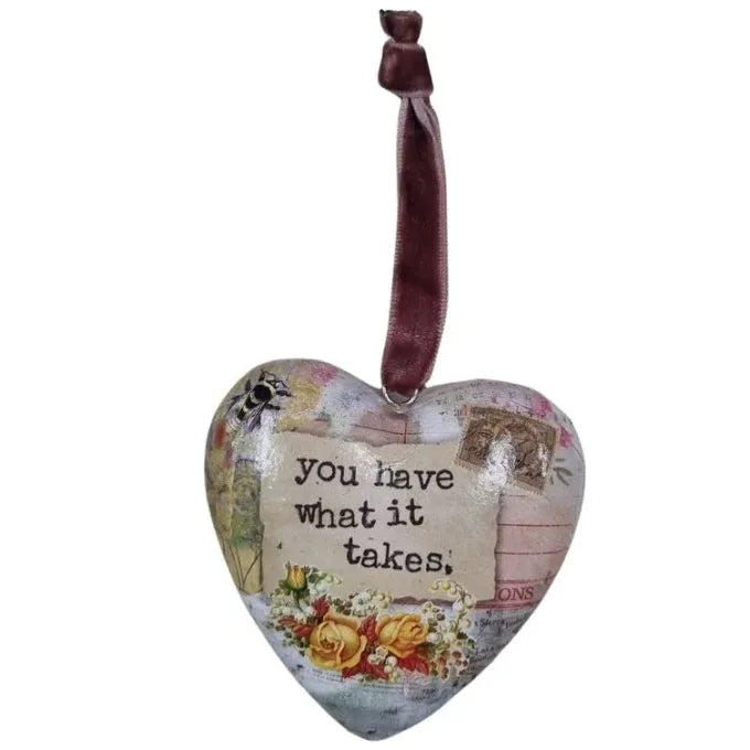 Kelly Rae Roberts Heart Ornament - What it Takes