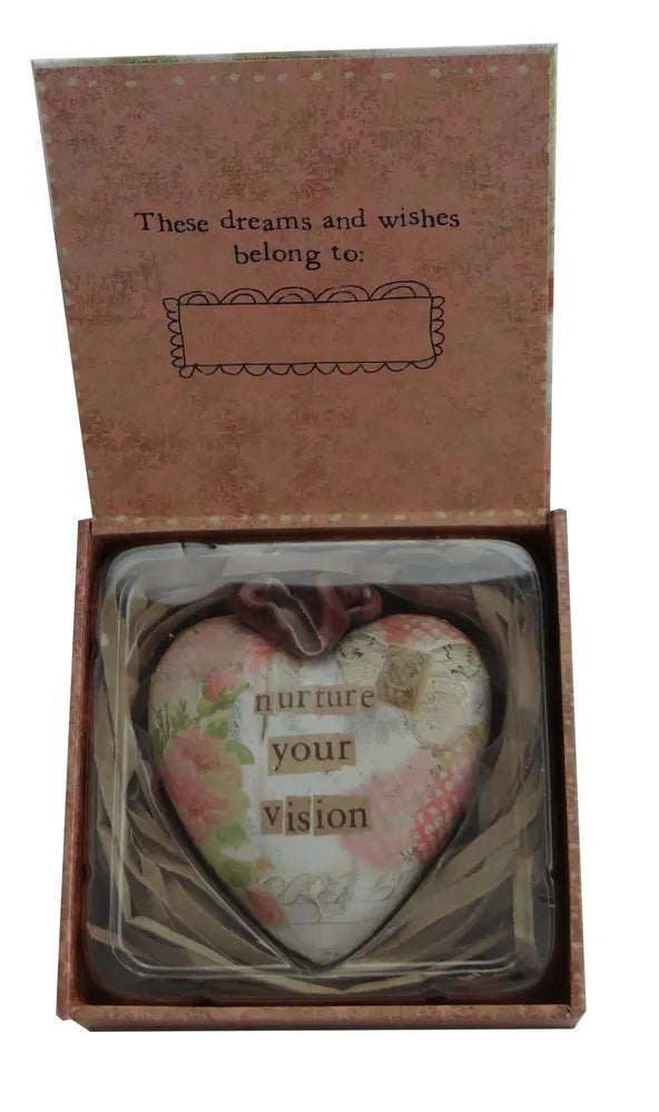 Kelly Rae Roberts Heart Ornament - Nurture Your Vision