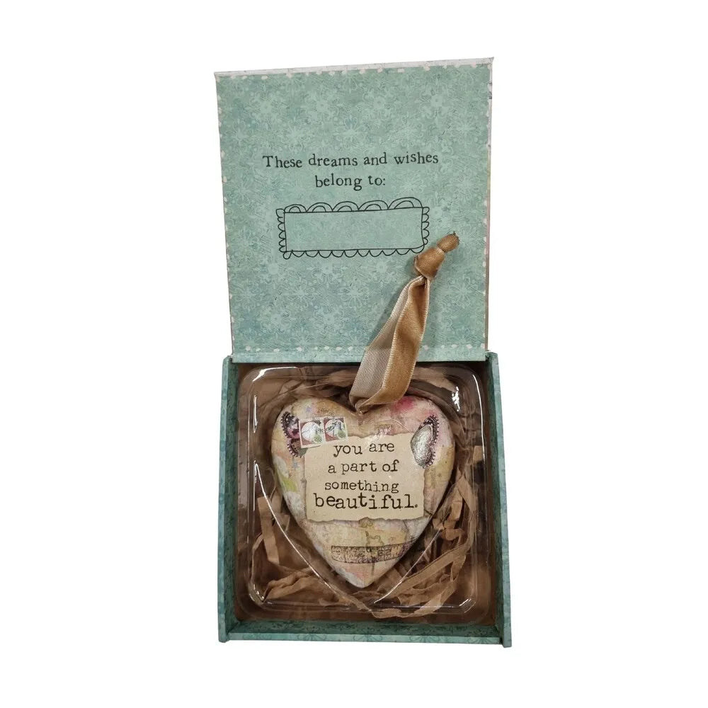 Kelly Rae Roberts Heart Ornament -  Something Beautiful