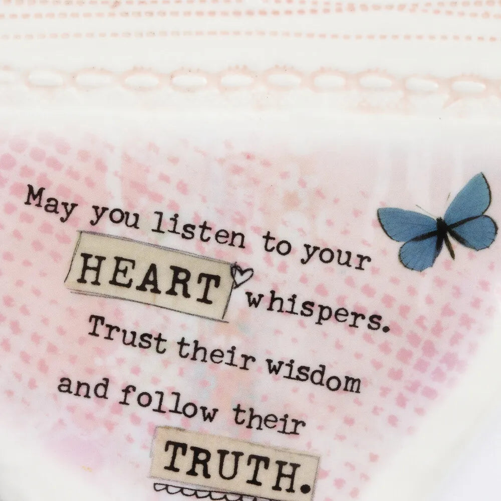 Demdaco Kelly Rae Roberts Stone Wall Art - Heart Whispers