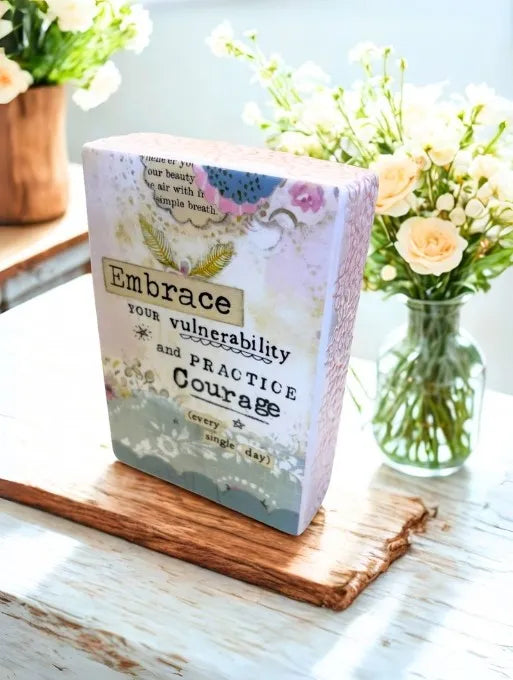 Kelly Rae Roberts Wall Plaque - Embrace Courage