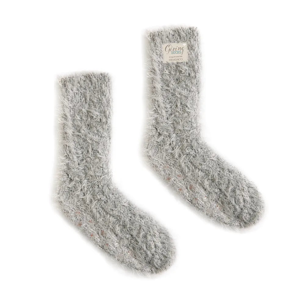 Demdaco Giving Socks - Gray