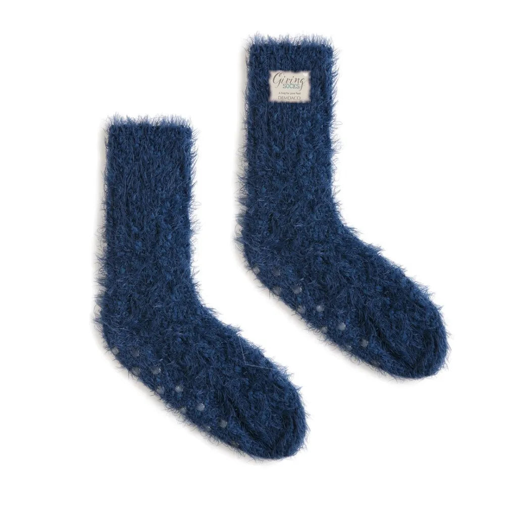 Demdaco Giving Socks - Navy