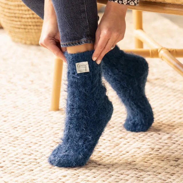 Demdaco Giving Socks - Navy