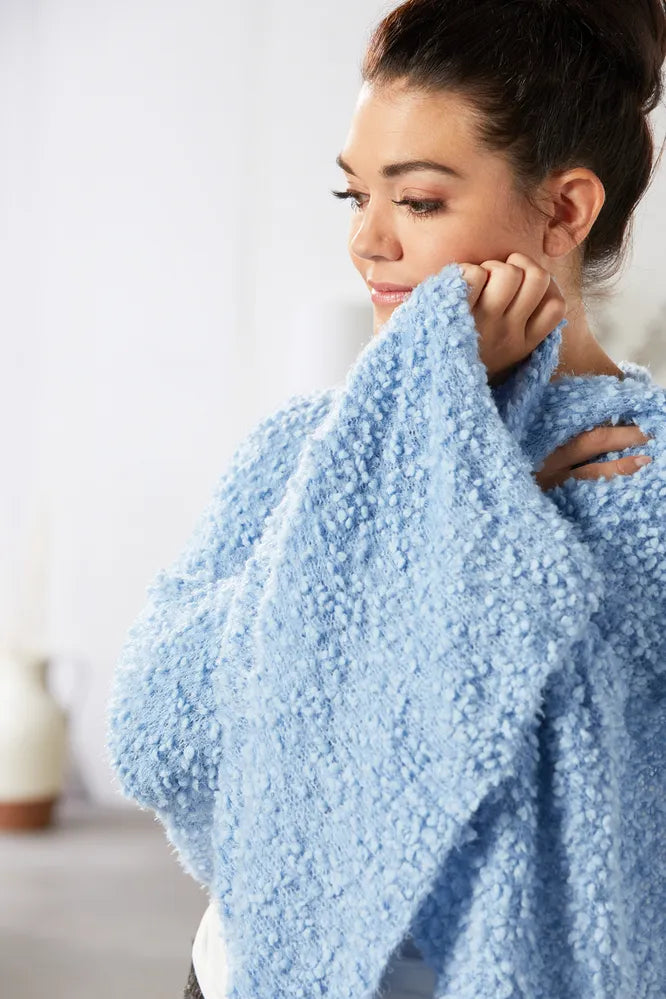 Demdaco Giving Shawl - Light Blue
