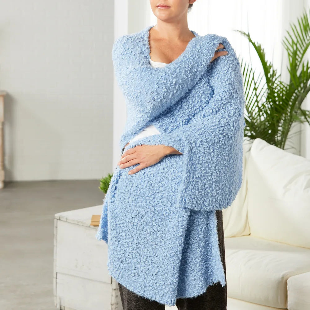 Demdaco Giving Shawl - Light Blue