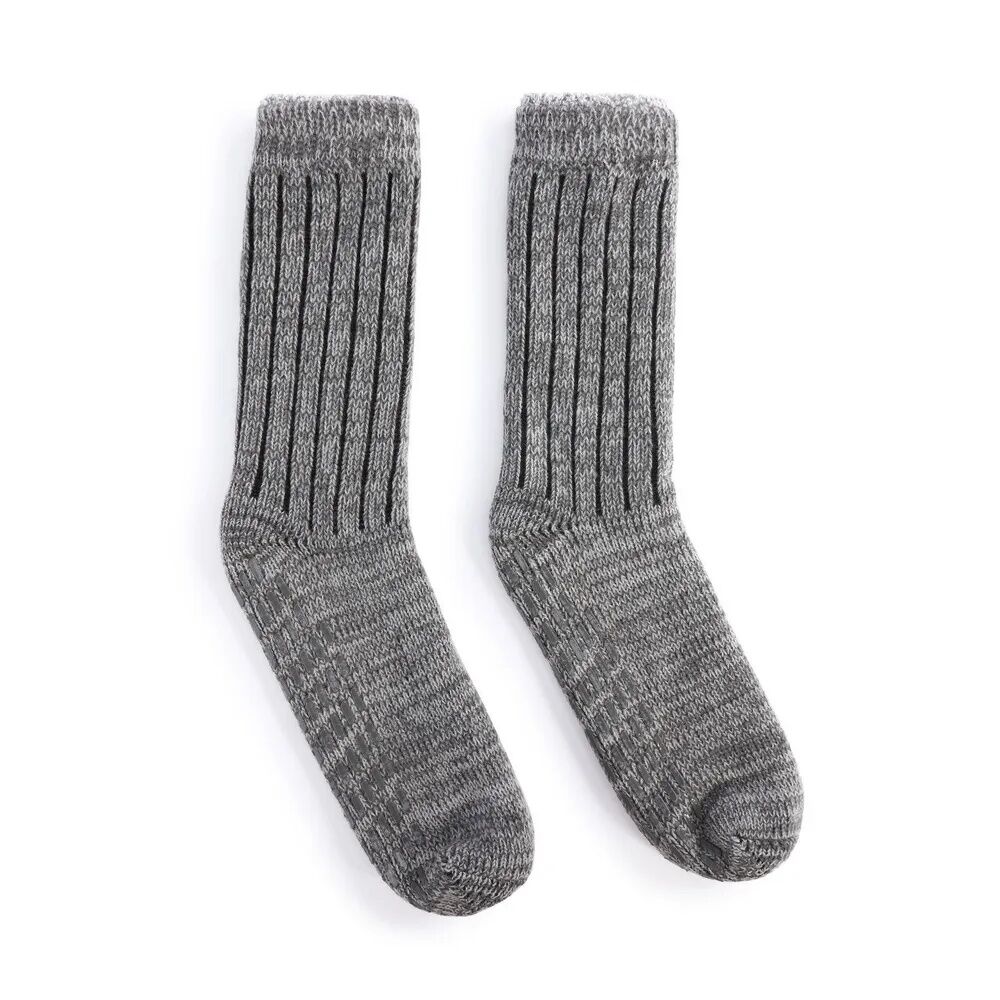 Demdaco Mens Giving Slipper Socks - Gray