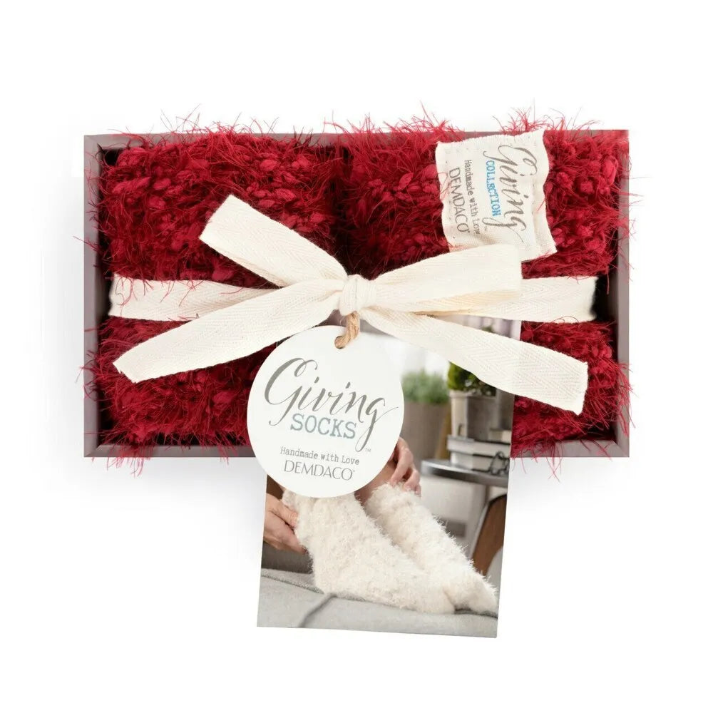 Demdaco Giving Socks - Red