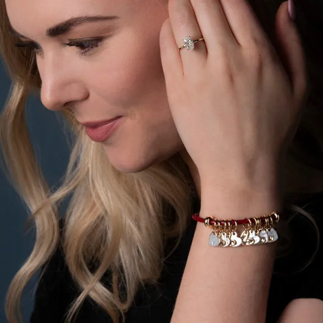 Demdaco Giving Heart Charm Bracelet - Red