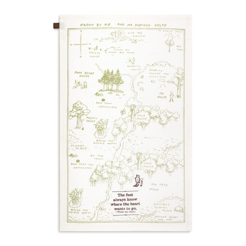 Winnie The Pooh Gifting - Where the Heart Goes Kitchen Towel
