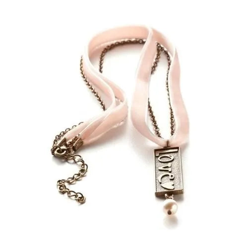 Demdaco Kelly Rae Roberts Jewelry Embossed Charm Necklace - Love
