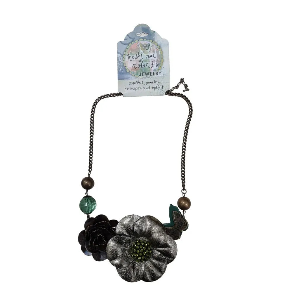 Demdaco Kelly Rae Roberts Jewelry Necklace - Wish with Flowers