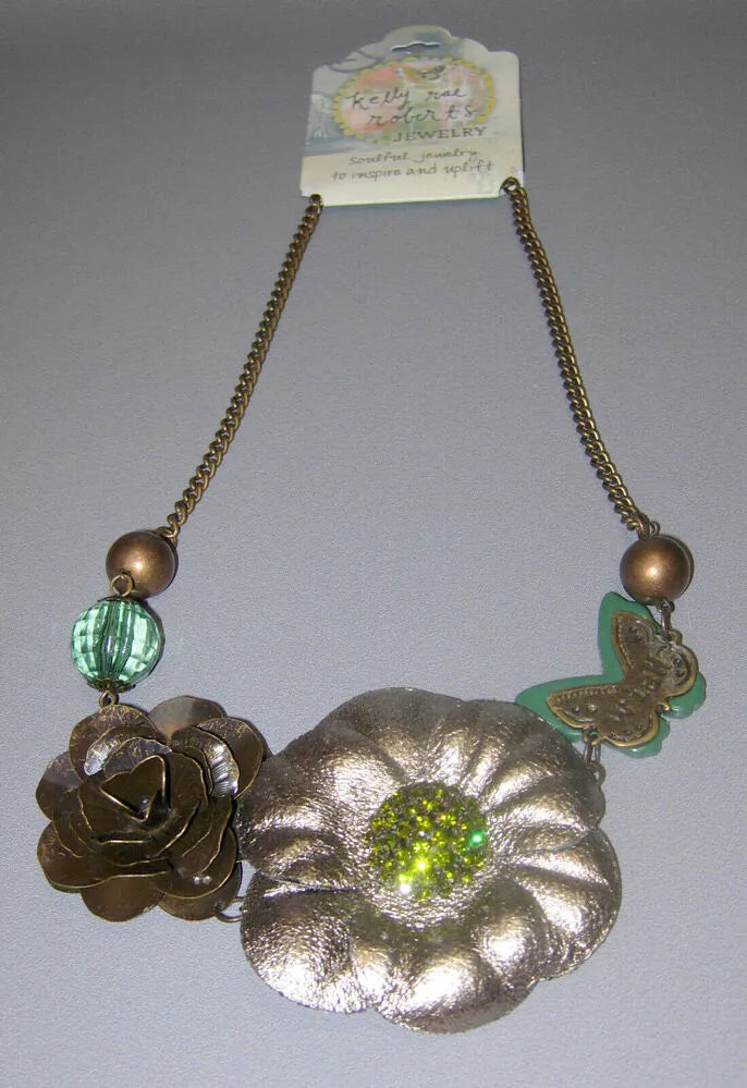 Demdaco Kelly Rae Roberts Jewelry Necklace - Wish with Flowers