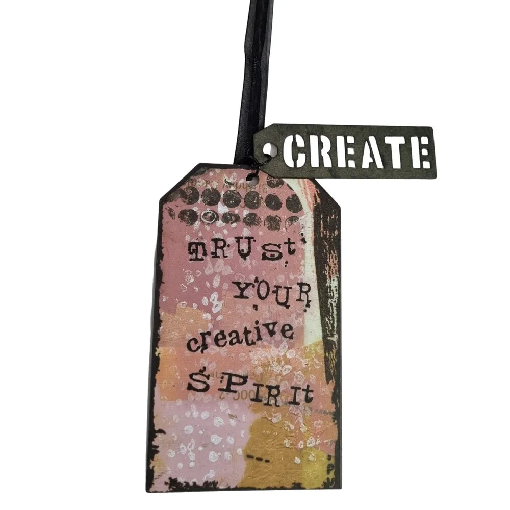 Demdaco Kelly Rae Roberts Metal Hanging Ornament - Create