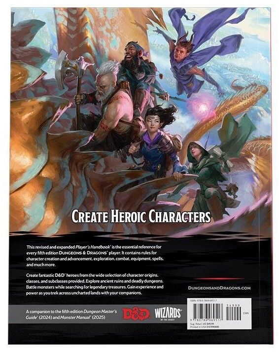 Dungeons & Dragons - Player's Handbook Hardcover (2024)