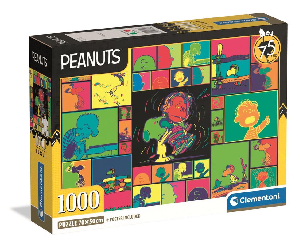 Clementoni Puzzle 1000pc - Peanuts 75 Years
