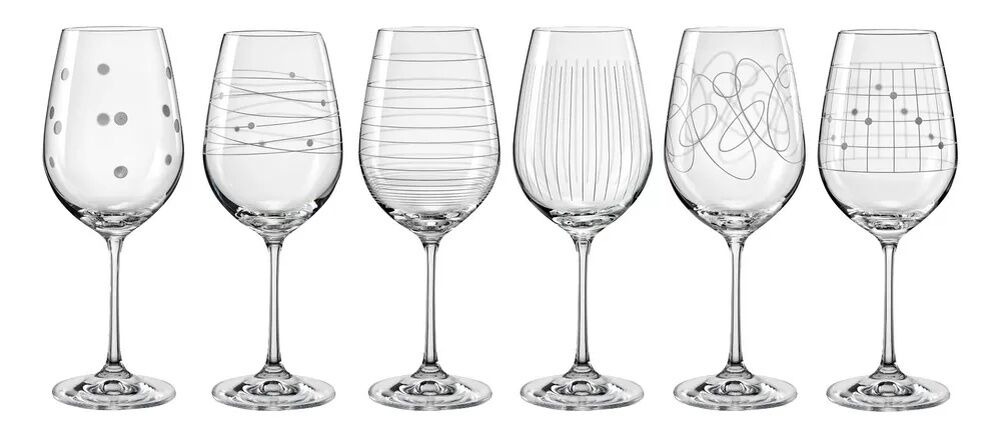 Bohemia Crystal Elements Goblet 450ml Set of 6