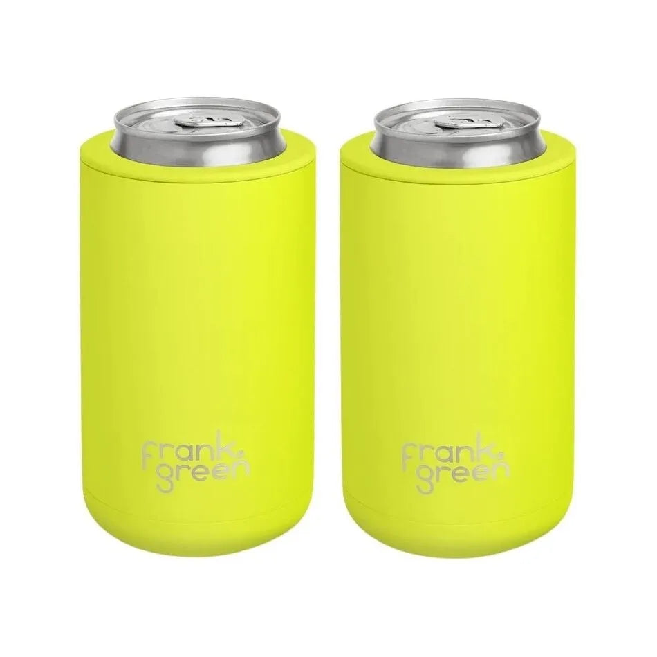 Frank Green 3-in-1 Insulated Drink Holder Duo Pack - 425ml Neon Yellow