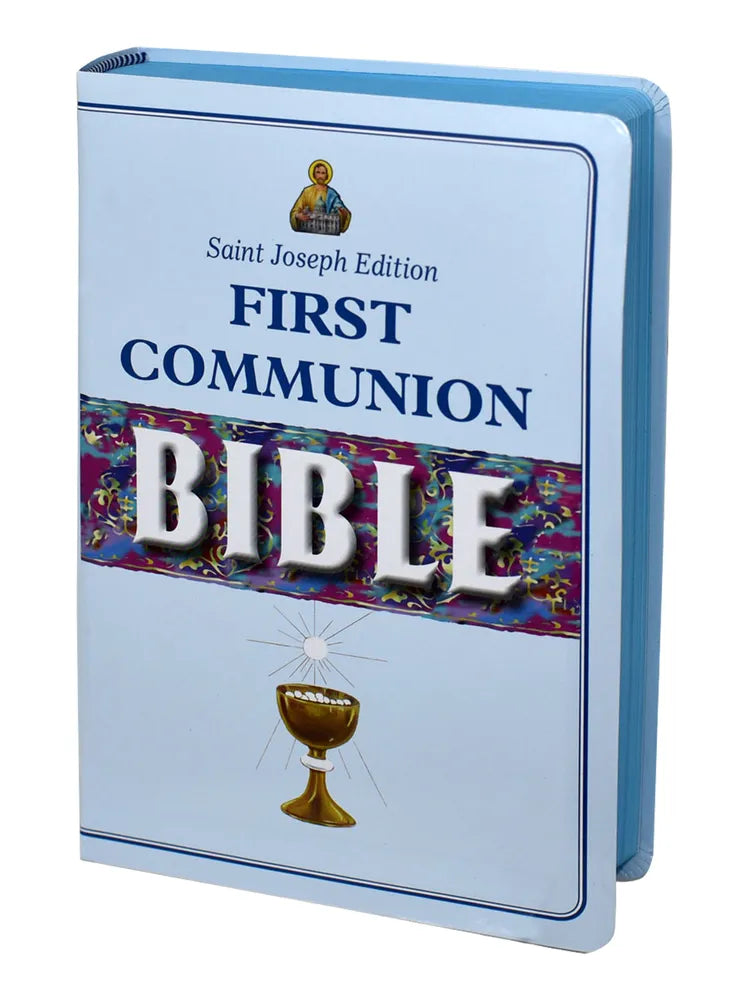 St Joseph First Communion Bible - Blue