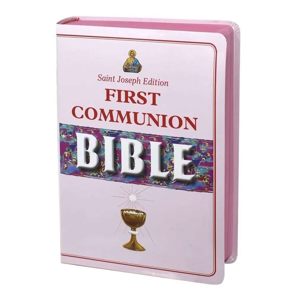 St Joseph First Communion Bible - Pink