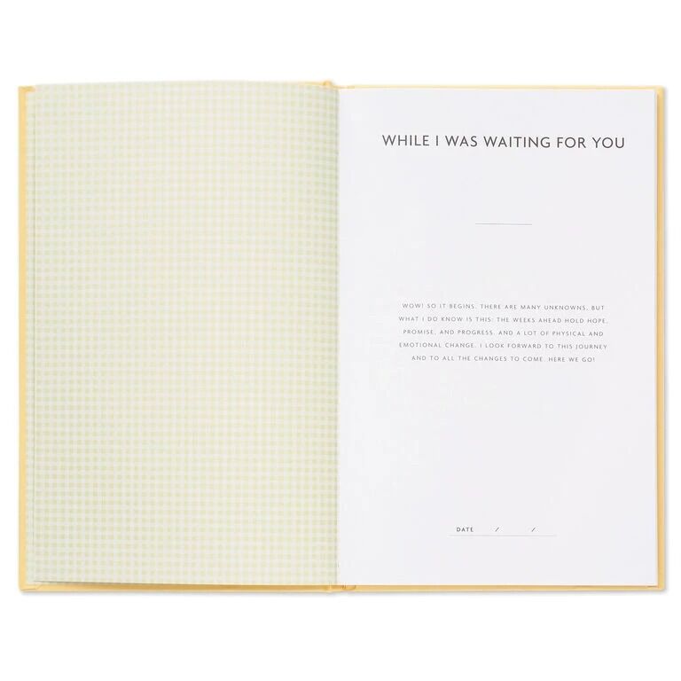 Hallmark Gifts - While I Was Waiting For You Pregnancy Prompt Journal