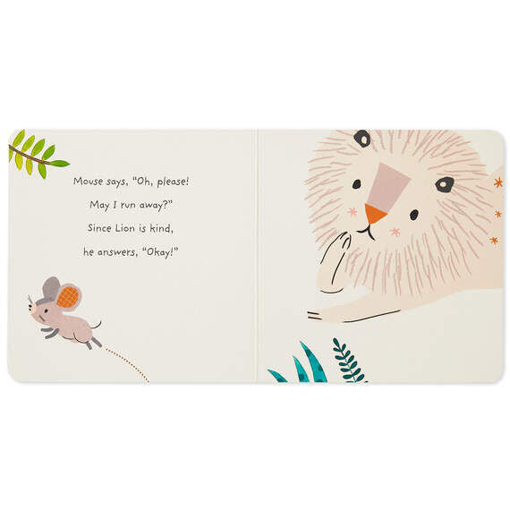 Hallmark Gifts - The Lion and the Mouse Board Book and Lion Lovey Blanket Set