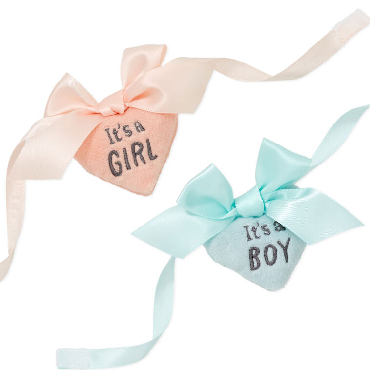 Hallmark Gifts - Gender Reveal Teddy Bear Plush with Ribbons
